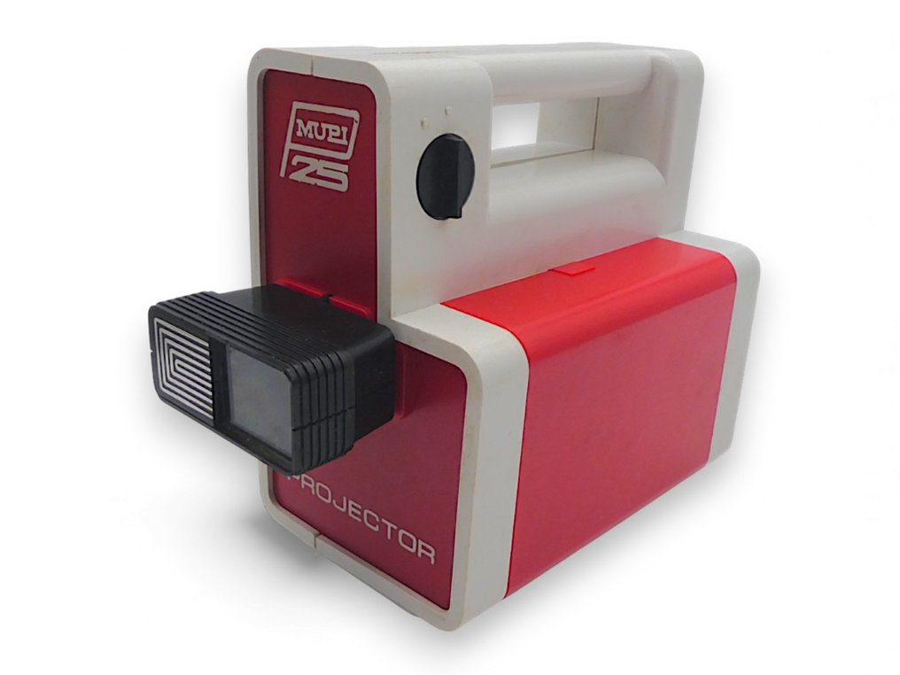 Mupi - Projectror 25 con 3 Cassette: Pinocchio, Goldrake Contro il Mostro Spaziale & Match of the Century - WORKING!!! - In Original Box Projector #1.0