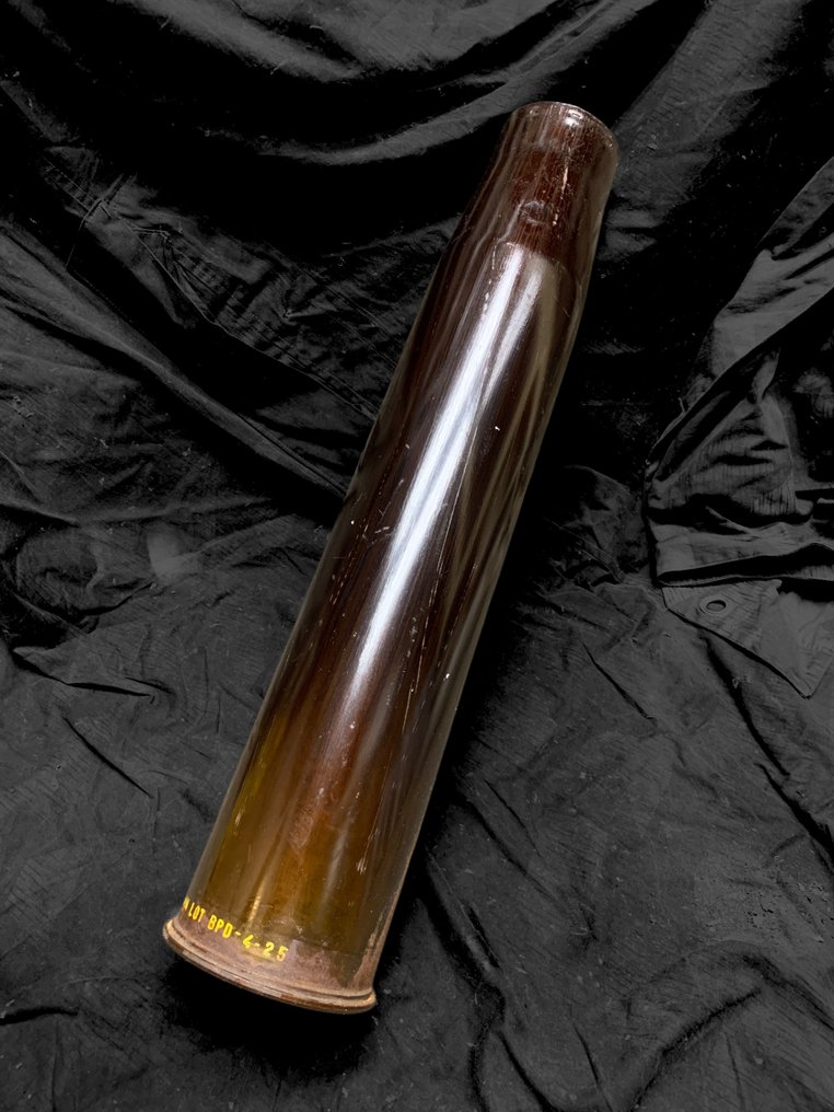 US 90mm tank case / shell M48 Patton tank (identical WW2 model) - Military accessories - 1979 #1.0