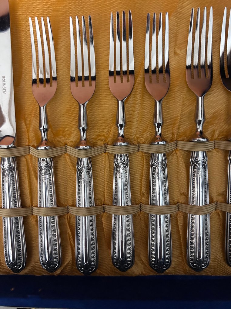 6人用餐具套装 (12) - 镀银, 不锈钢 #2.1