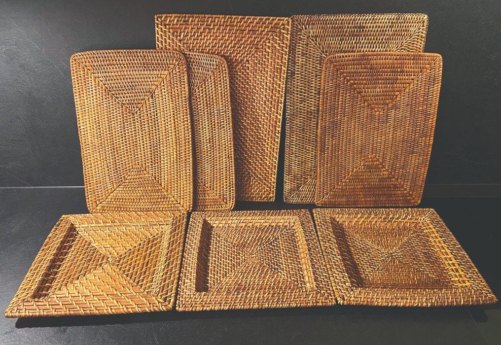 Flamant - Coaster (8) - Rattan - Placemats / tray #1.0