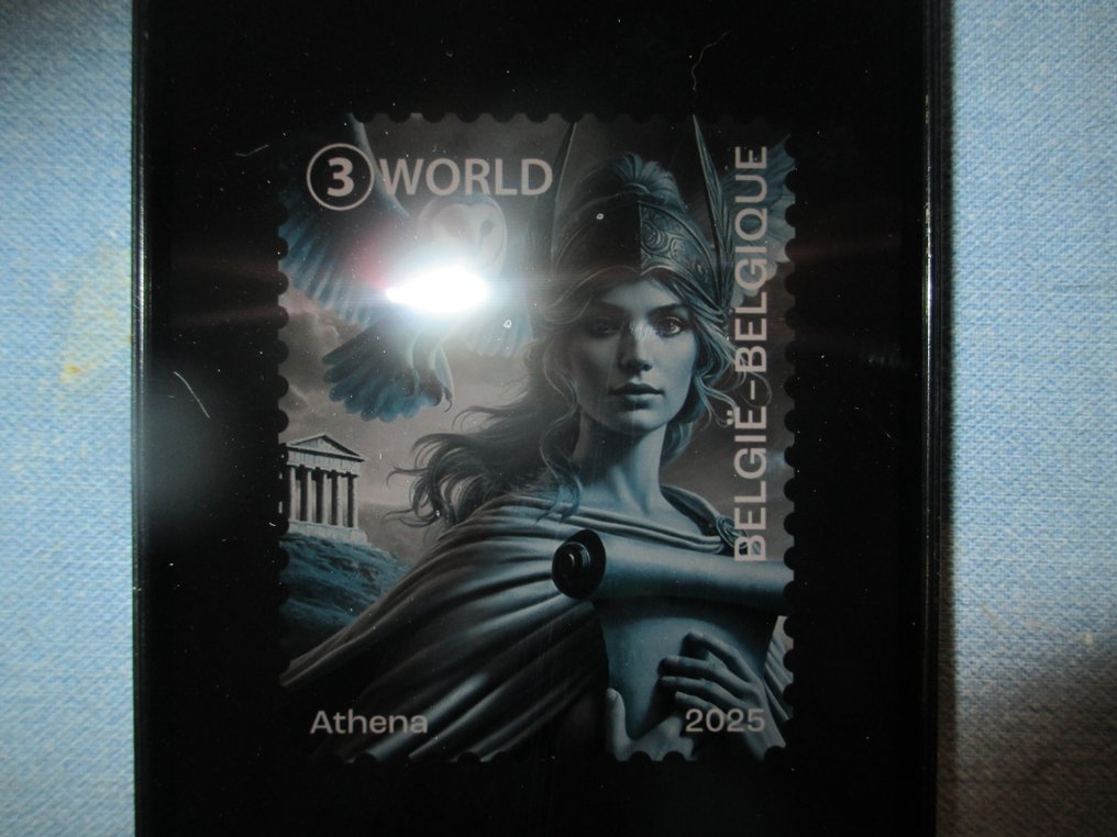 Belgique 2025 - Belgique 4 Cryptozegels colorés en jaune, bleu, vert et noir. #2.1