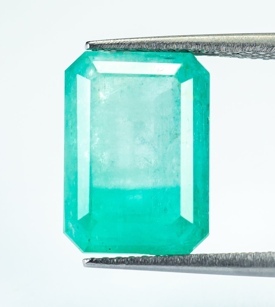 χωρίς τιμή ασφαλείας Σμαράγδι  - 8.55 ct - Bellerophon Gemlab - Μπλε-πράσινο (Νιγηρία) #1.0