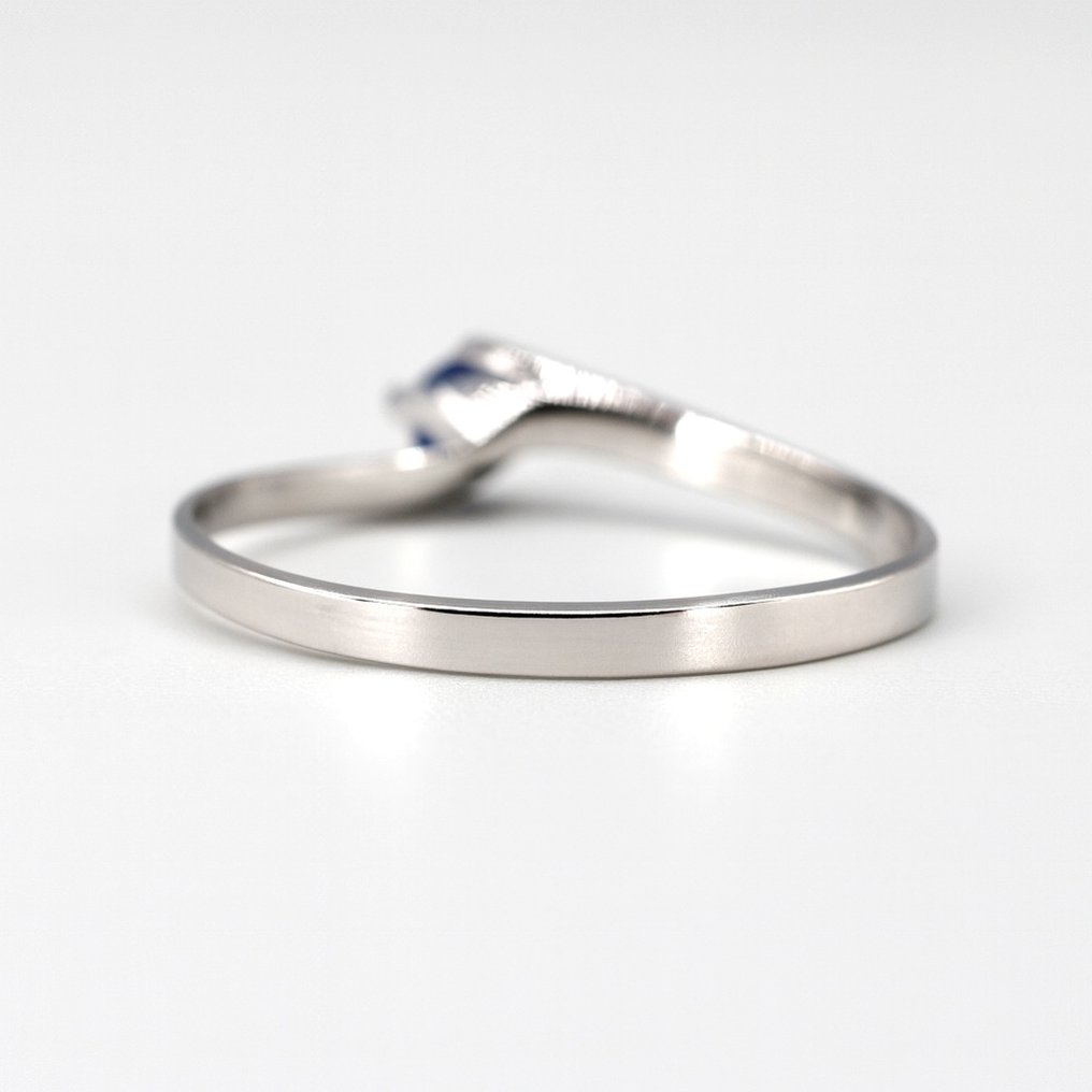 没有保留价 - 戒指 - 18K包金 白金 红宝石 #3.2