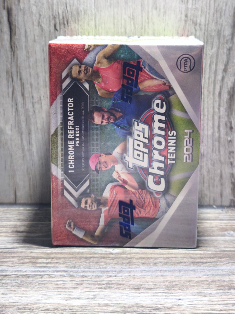 2024 Topps Chrome Novak Djokovic   Carlos Alcaraz   Iga Swiatek   Aryna Sabalenka   Coco Gauff   Daniil Medvedev Original packaging, 2024 Topps Chrome Tennis 7-Pack Blaster Box - Mint (M) #3.2