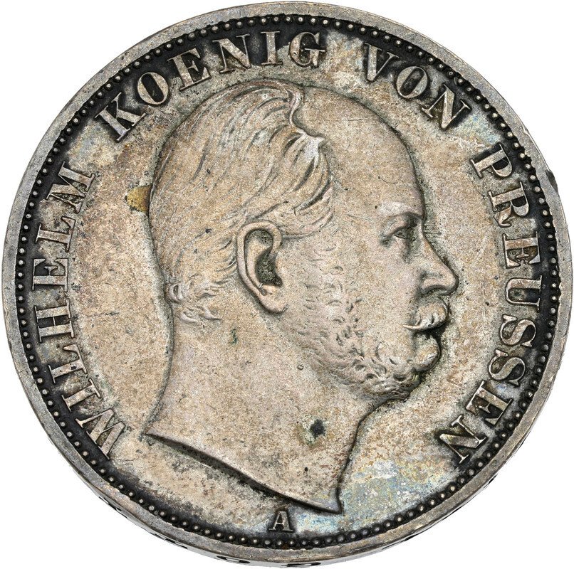 德国， 普鲁士 Wilhelm I. Thaler (taler) 1867  (没有保留价) #1.0