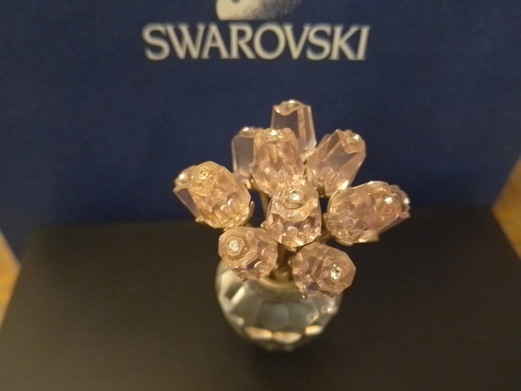 Swarovski - Szobrocska - Dozen Pink Roses - 628343 - Box + Certificate - Kristály #2.1