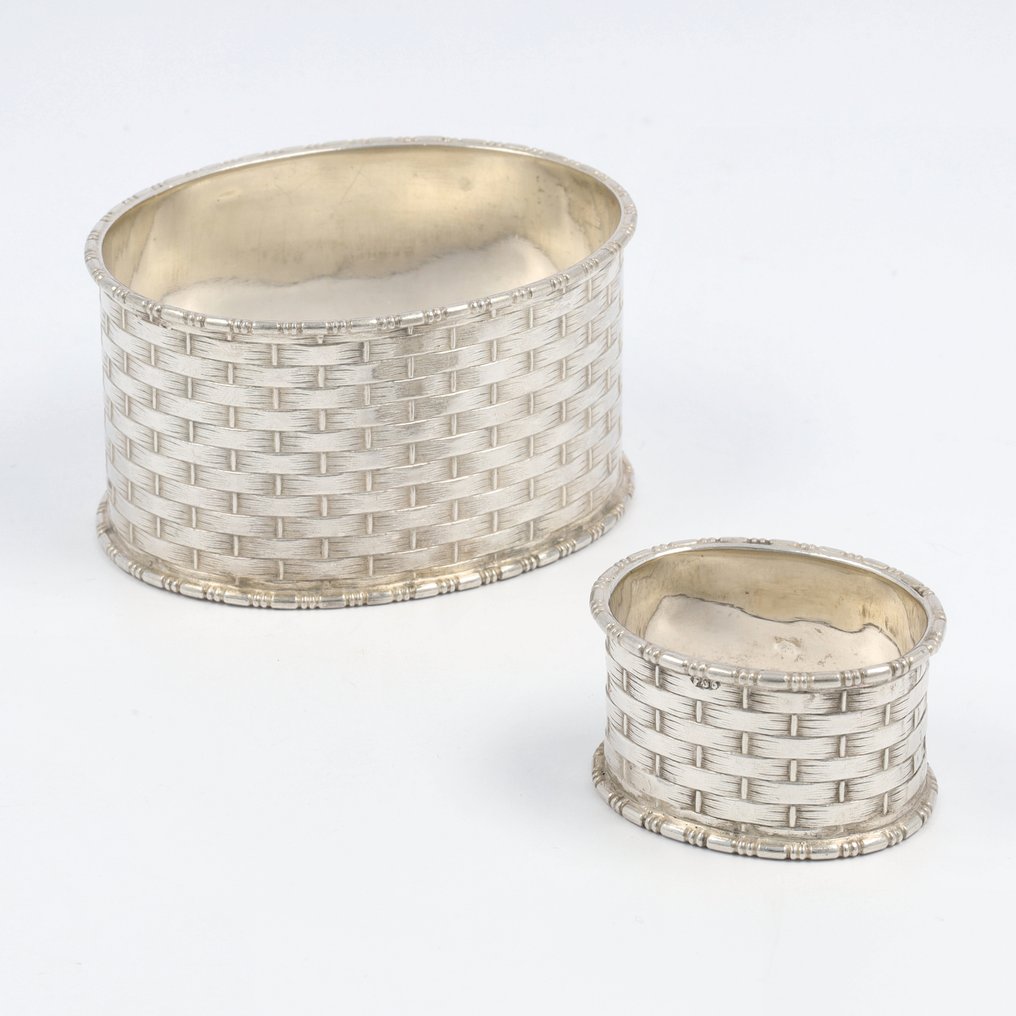 P. Baardwijk (Schoonhoven) Servetring & Vingerdoekring - Portatovagliolo (2)  - Argento #1.0