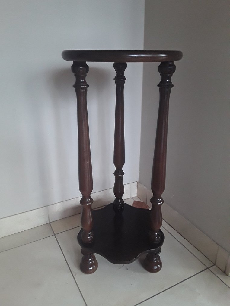 站架 (2) - 橡木, 銅 - 花槽在橡木脚上 #4.3