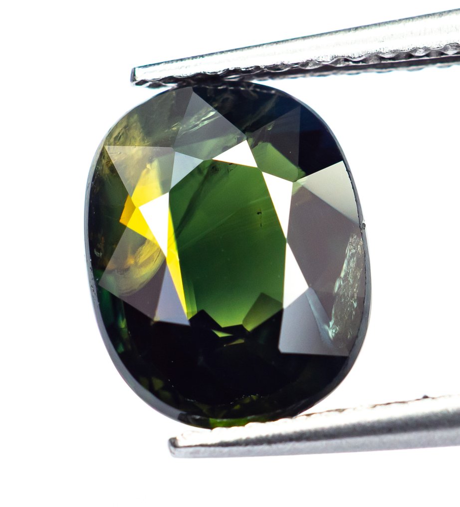 χωρίς τιμή ασφαλείας Ζαφείρι  - 3.52 ct - Bellerophon Gemlab - Βαθύ μπλε-πράσινο #2.1