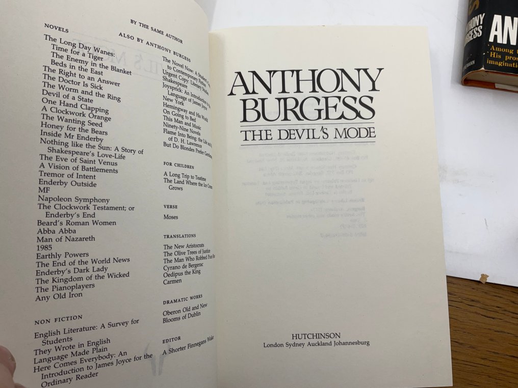 Anthony Burgess - First edition Burgess novels incl "Honey For the Bears" - 1963 #4.3