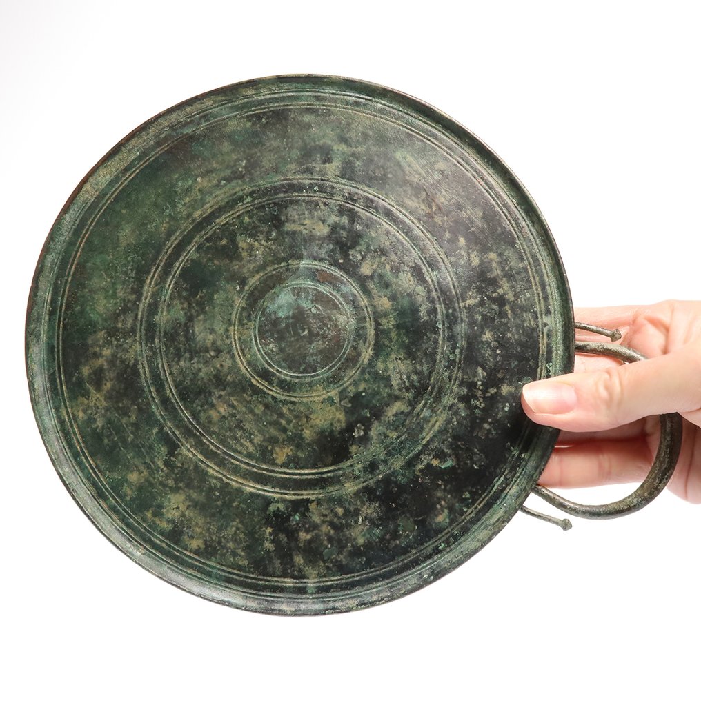 古罗马 黄铜色 大镜子与维纳斯的半身像 #2.1