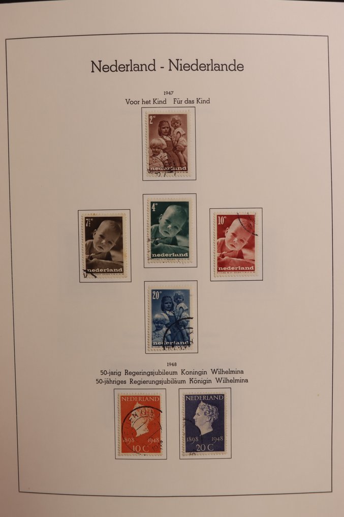 Ολλανδία 1945/2000 - Συλλογή σε δύο κόκκινα άλμπουμ Leuchtturm - με όμορφες σφραγίδες. #4.3