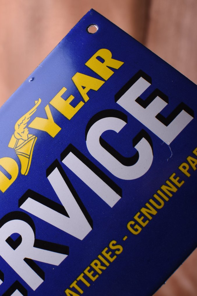 Sign - Goodyear - Goodyear SERVICE; enamel sign; endures time #2.1