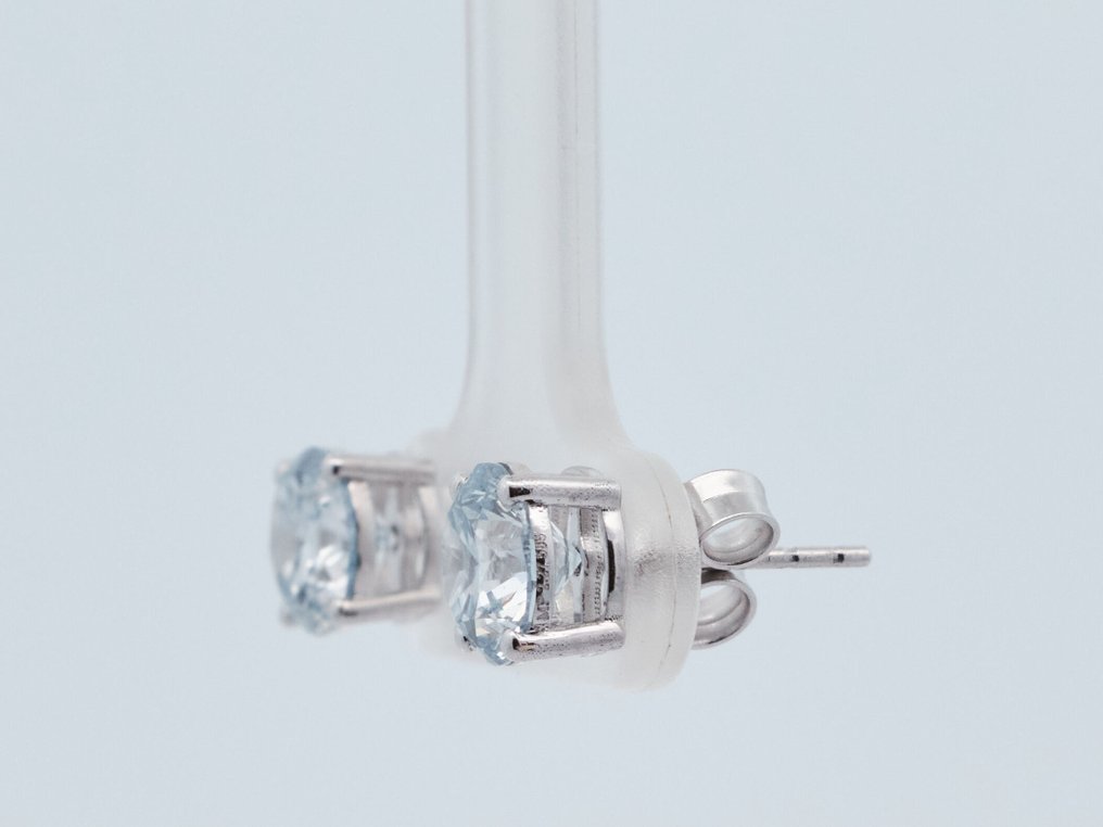 Sans Prix de Réserve - Boucles d'oreilles - 14 carats Or blanc - 2.27ct. tw. Diamant (Cultivé en laboratoire) #4.3
