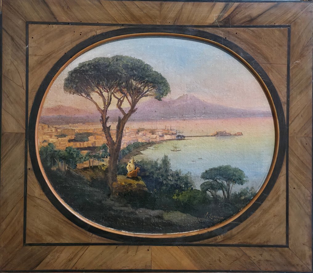 Vincenzo Loria (1850-1939), Attr. a - Veduta di Napoli #1.0
