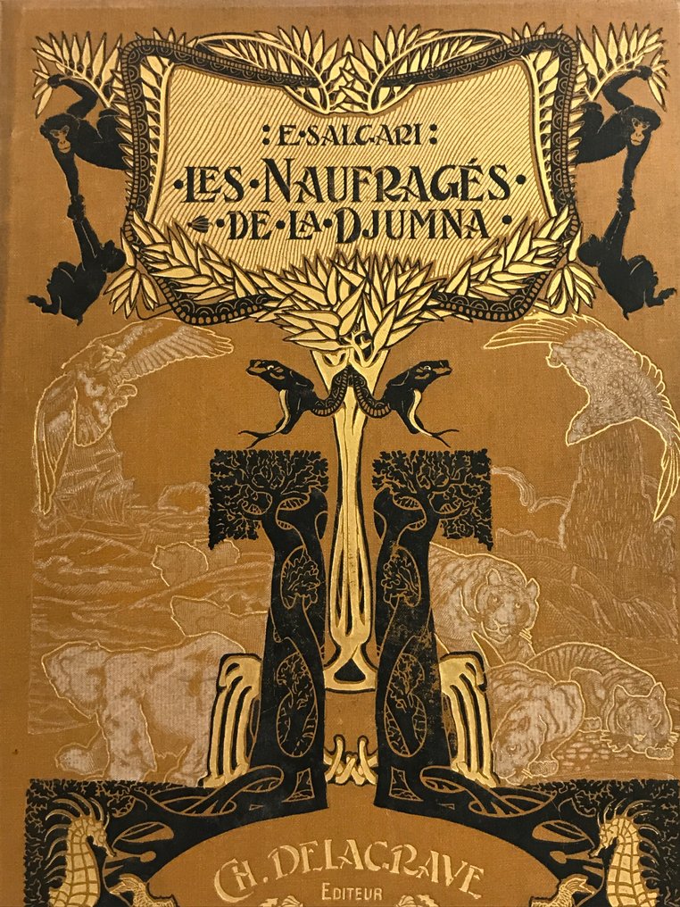 Emilio Salgari / Eugène Trigoulet - Les Naufragés de la Djumna. Traduction de J. Fargeau - 1902 #3.2