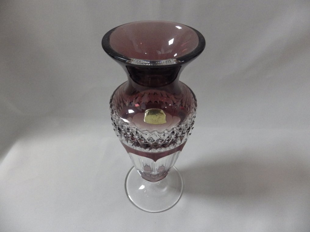 Val Saint Lambert - Vase  - Crystal - Vase "Gary" #1.0