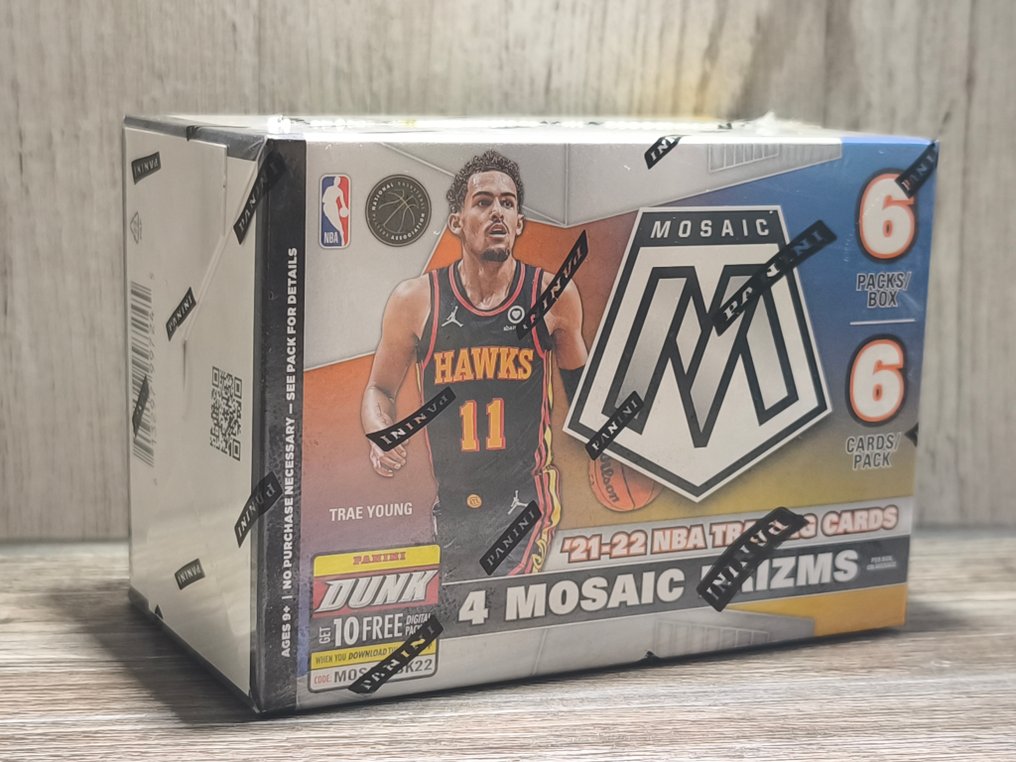 2021/22 Panini Panini Mosaic Basketball 6-Pack Blaster Trae Young Με την αρχική συσκευασία Box - Mint (M) #2.1