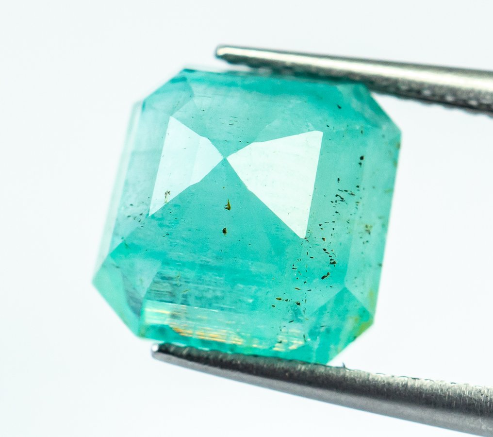 χωρίς τιμή ασφαλείας Σμαράγδι - 7.29 ct - Bellerophon Gemlab - Μπλε-πράσινο (Νιγηρία) #4.3