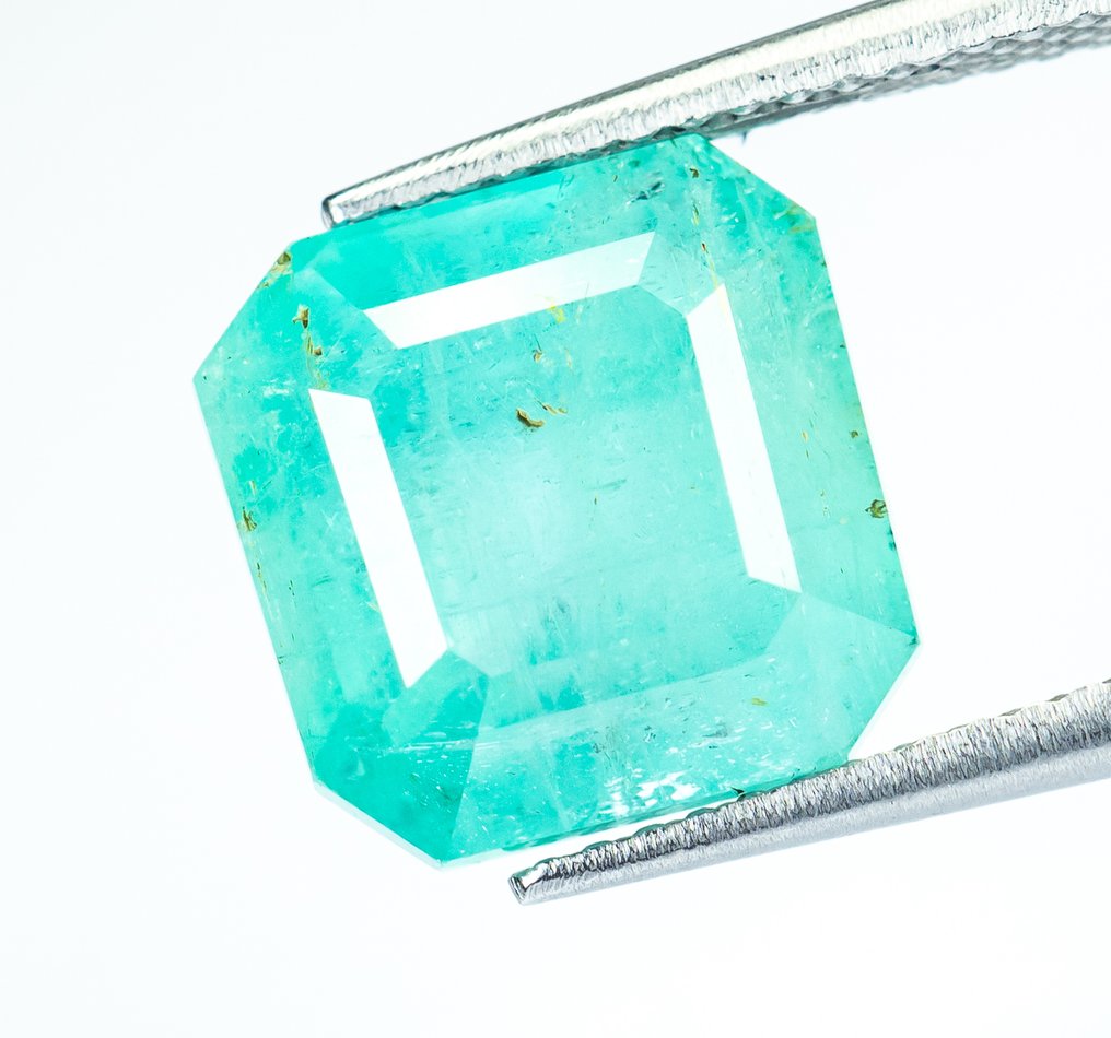 χωρίς τιμή ασφαλείας Σμαράγδι - 7.29 ct - Bellerophon Gemlab - Μπλε-πράσινο (Νιγηρία) #2.1