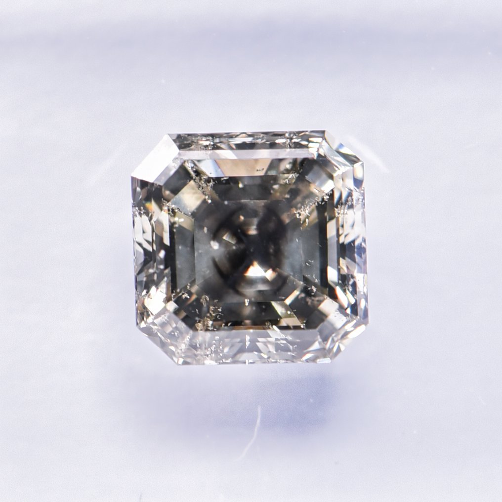 χωρίς τιμή ασφαλείας - 1 pcs Διαμάντι  (Φυσικού χρώματος)  - 1.52 ct - Σμαράγδι - Fancy deep Πρασινωπό Γκρίζο - SI2 - International Gemological Institute (IGI) - VG VG #4.3