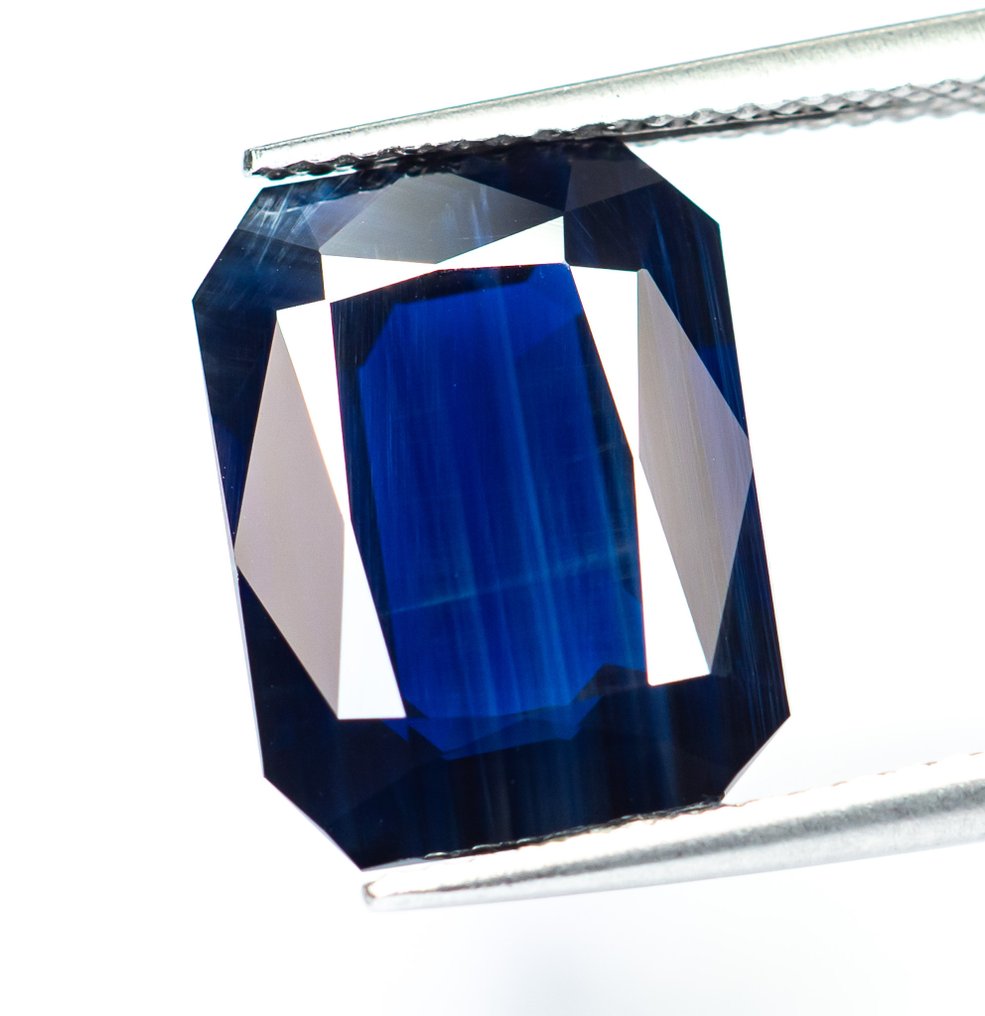 Nincs minimálár Zafír - 8.54 ct - Bellerophon Gemlab - sötétkék #2.1