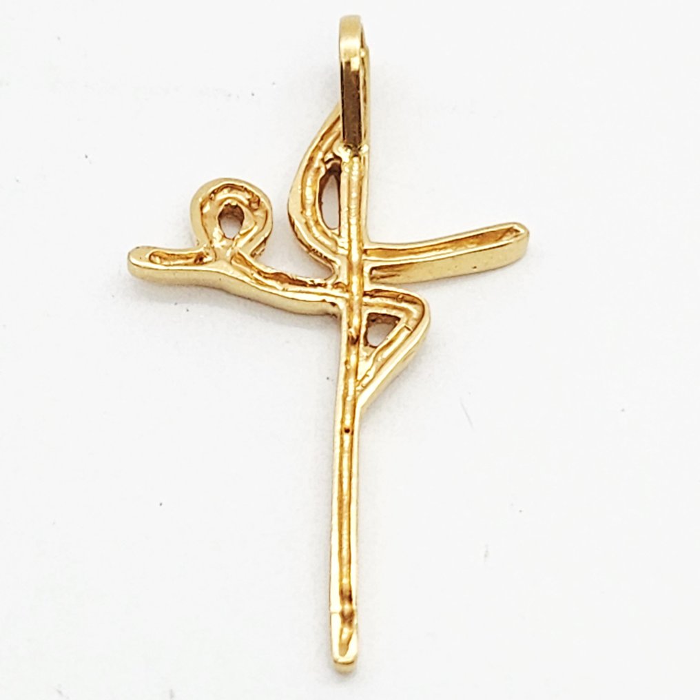 Cross pendant - 18 kt. Yellow gold #2.1