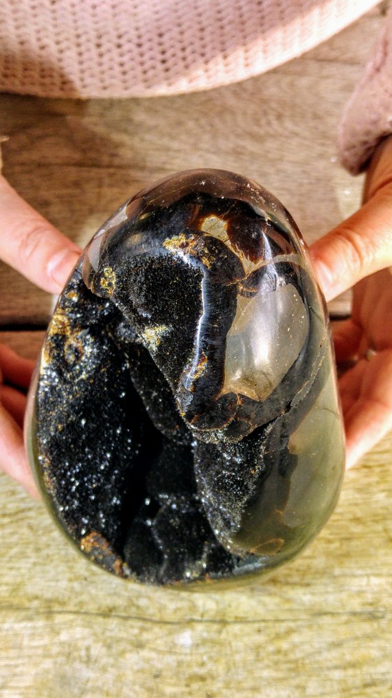 Massive  1,6 kg - Septarian - Egg Druse Cluster Freeform - Height: 17 cm - Width: 9 cm- 1965 g #2.1