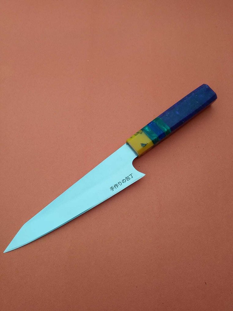 Μαχαίρι κουζίνας -  Συνεργασία Γάλλων Καλλιτεχνών - Χειριστήρια Τέχνης από Άσπρο Ατσάλι Shirogami - Ιαπωνία - Συνεργασία Γάλλων καλλιτεχνών #3.2