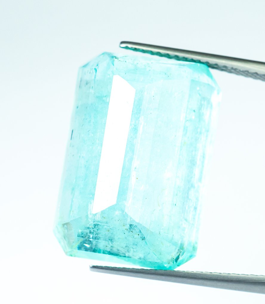 Fără preț de rezervă Beril - 26.05 ct - Bellerophon Gemlab - Albastru-verde #4.3