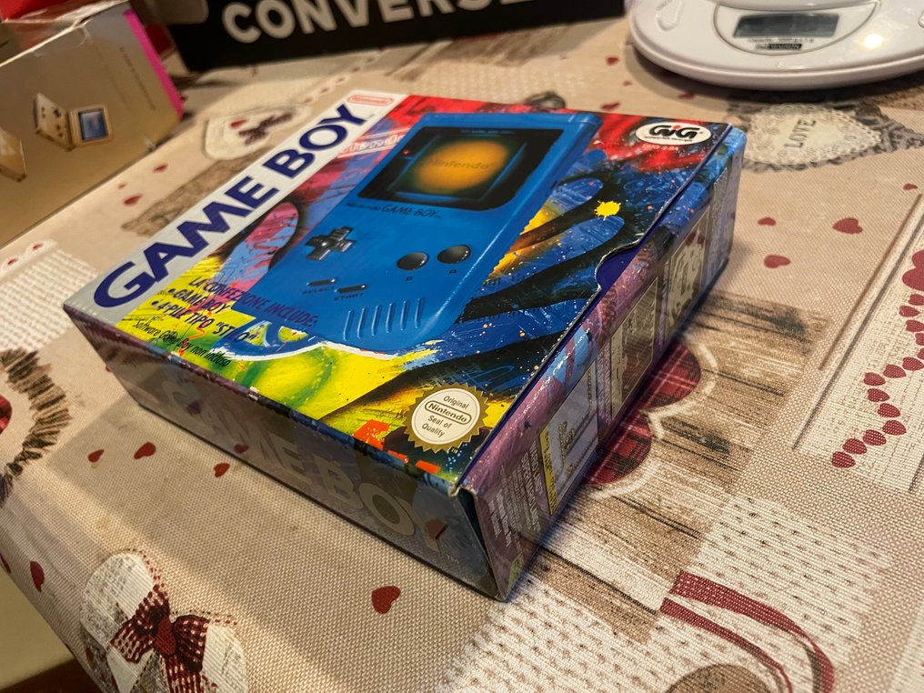 Nintendo - Gameboy Classic - Play It Loud – Blue (Ice Blue) + Zelda Link’s Awakening + Wario Blast - Video game console - In original box #1.0