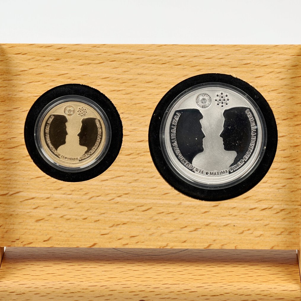 Netherlands. 10 Euro 2002 "Huwelijksmunt" Proof #3.2