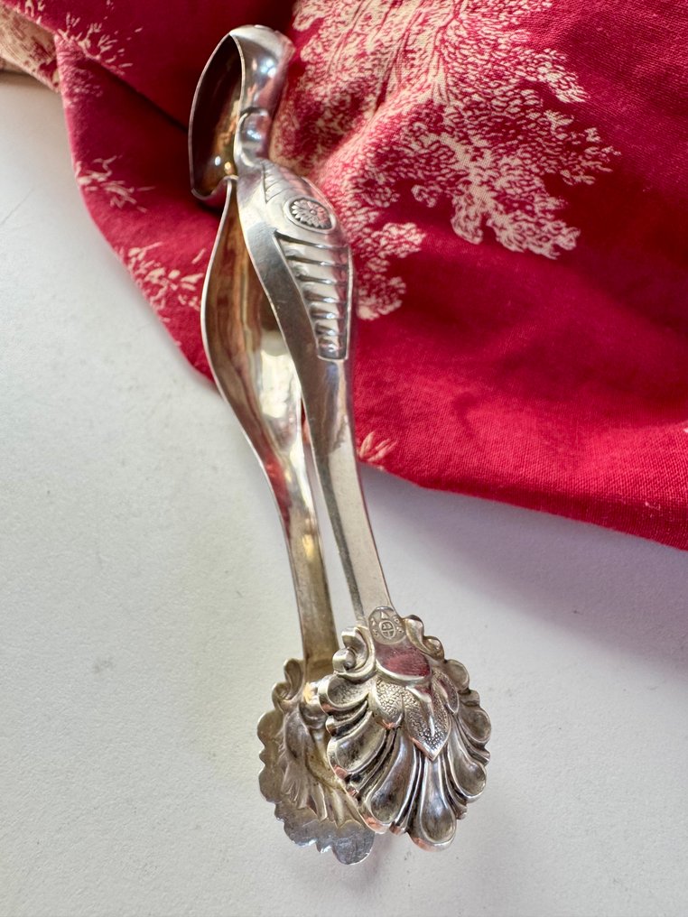 ALOIS BALLAUF - Sukker tang - Sølv - 1850-1900, Wien, Østrig, 1853 - Eksklusive sukkerklemmer #4.3