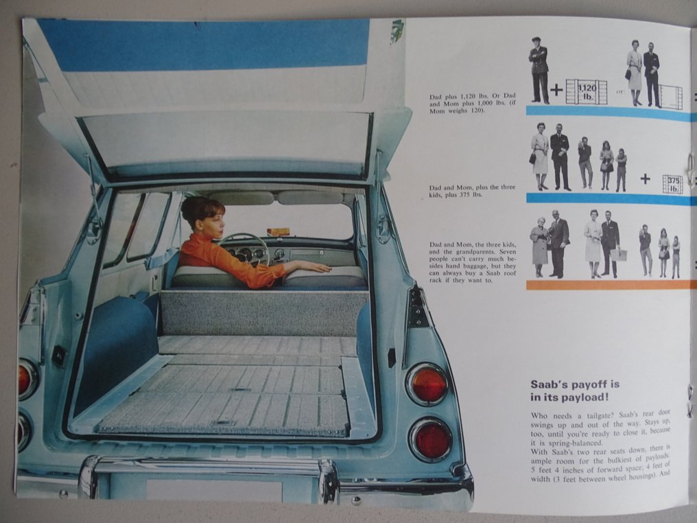 Brochure - Saab - 3-cylinder Station Wagon, 95 V4 Break, 96 V4 Saloon, 99 #4.3