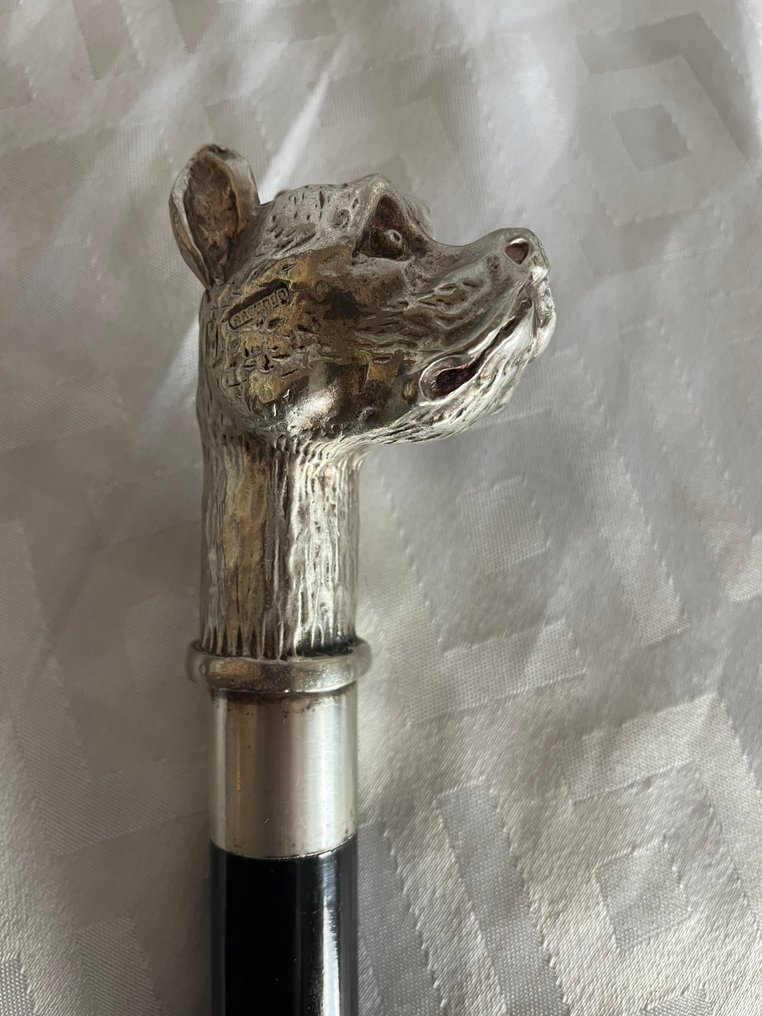 Sétabot - vadászkutya - Arg. 1000 - Fa - Bronz - Nincs tartalék ár #1.0