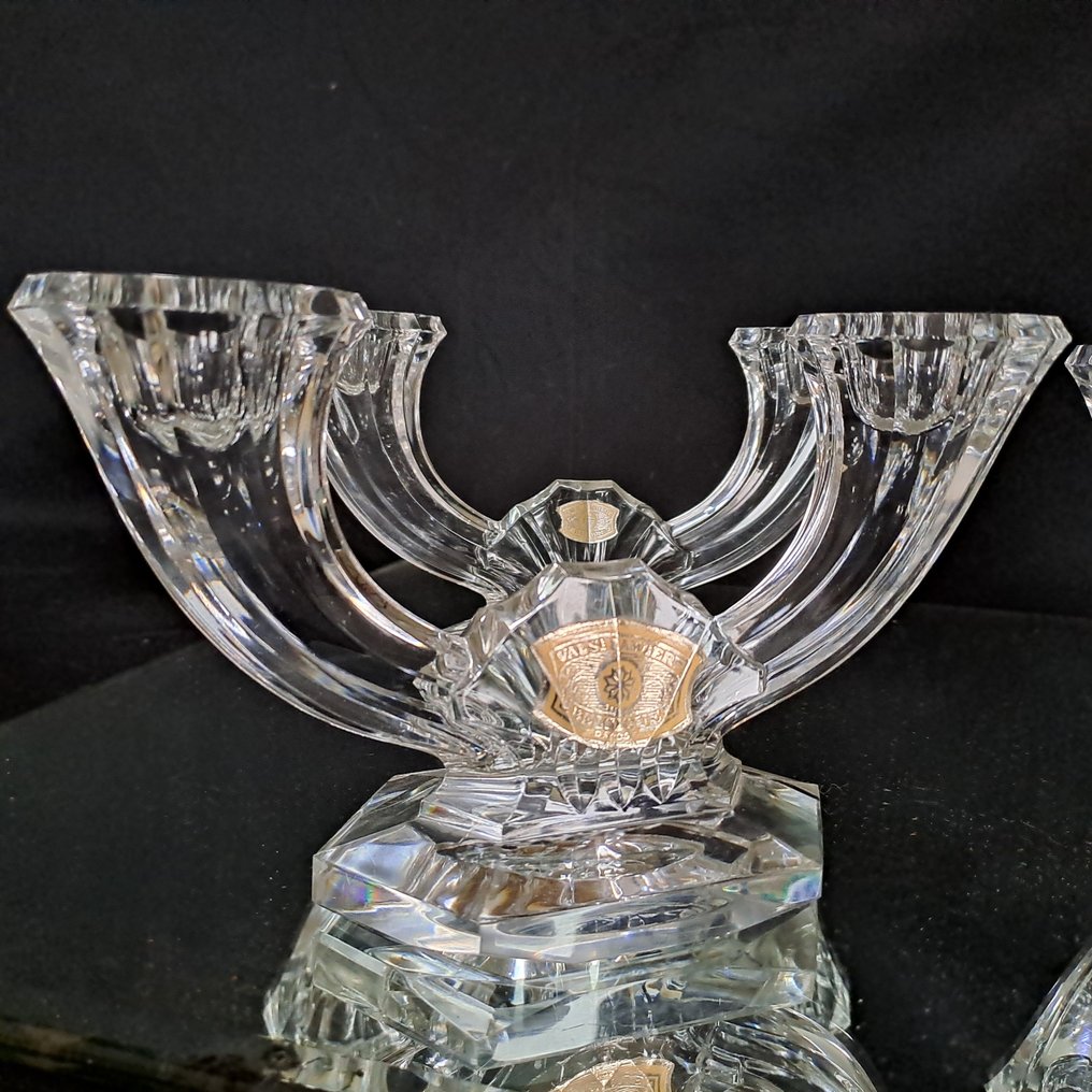 Val Saint Lambert - Candlestick Imperial (3) - Crystal #1.0