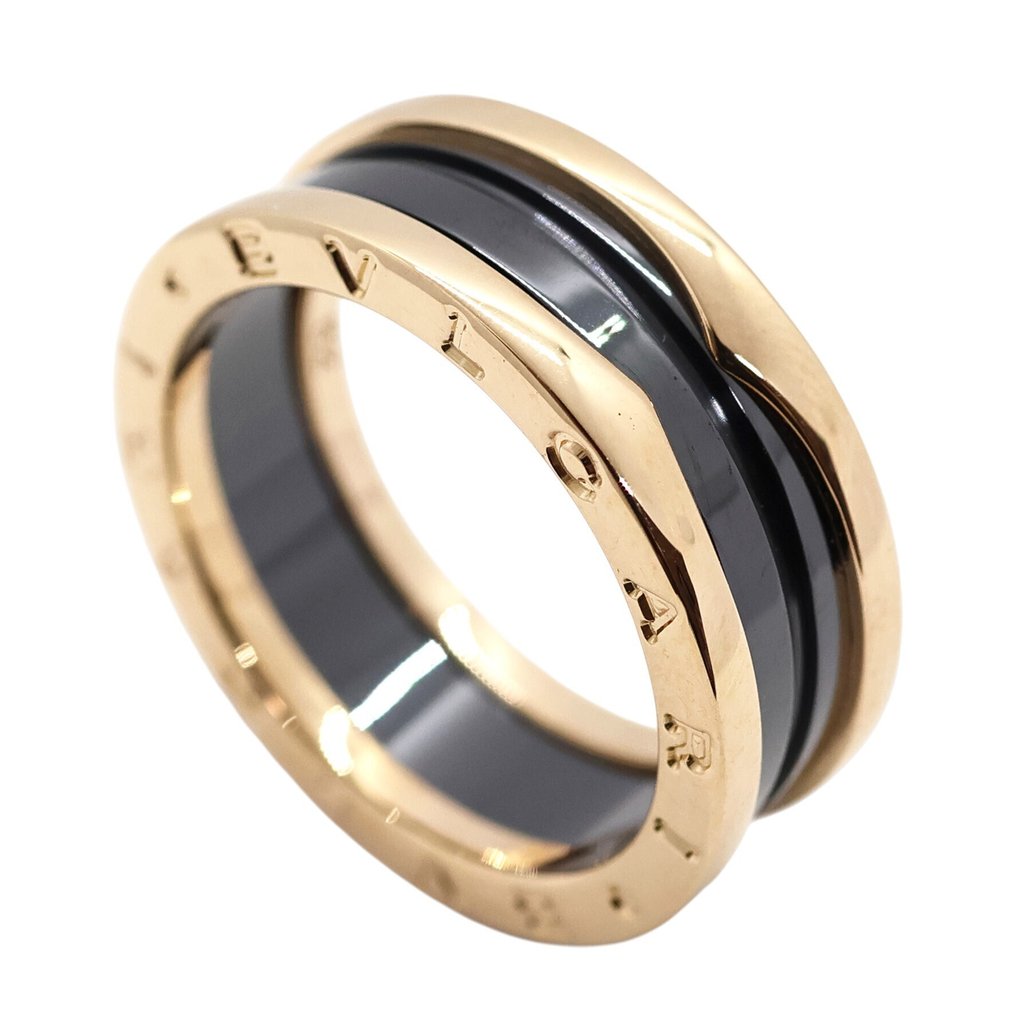 Bvlgari - 戒指 - B.zero 1 - 18 克拉 玫瑰金, 陶瓷 #1.0