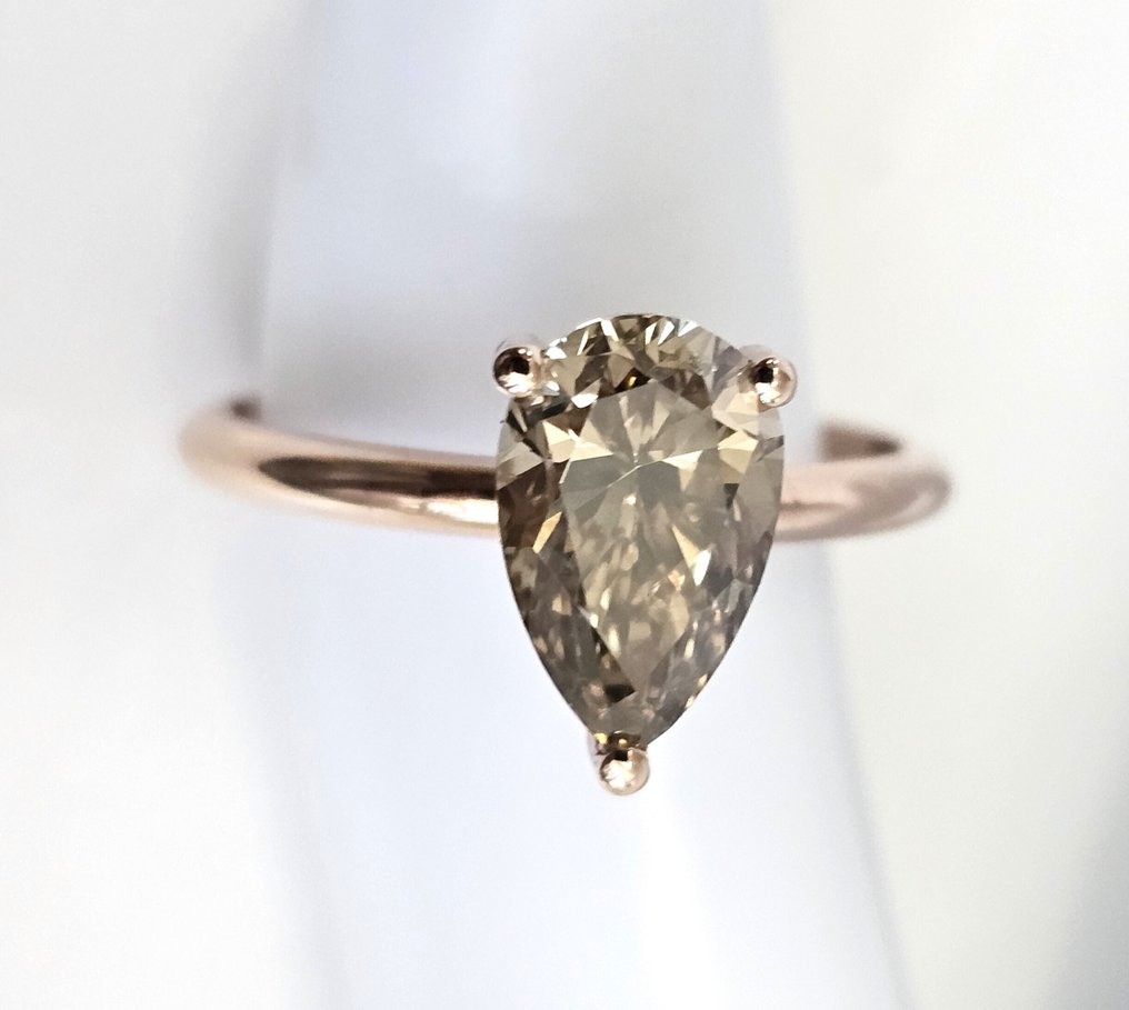 No reserve price - Ring - 14 kt. Rose gold -  2.00ct. tw. Diamond (Natural) - Diamond #3.2