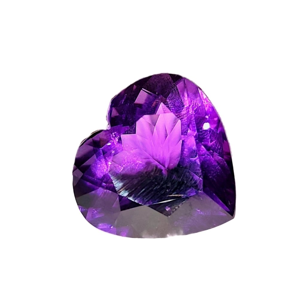 1 pcs Purpuriu Ametist - 33.35 ct - Asociația internațională de pietre prețioase colorate (ICA GemLab) #1.0