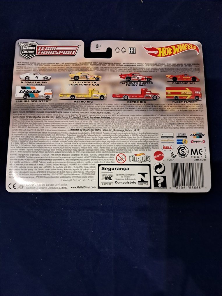 Hot Wheels 1:64 - Model car - '72 Plymouth Cuda Funny Car Retro Rig #1.0