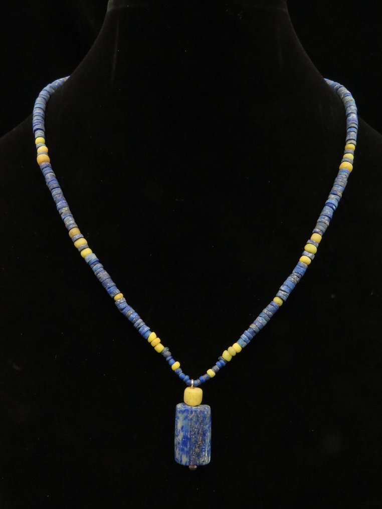 Bactrian + Roman 由青金石和玻璃珠制成的手链 - 43 cm (没有保留价) #1.0