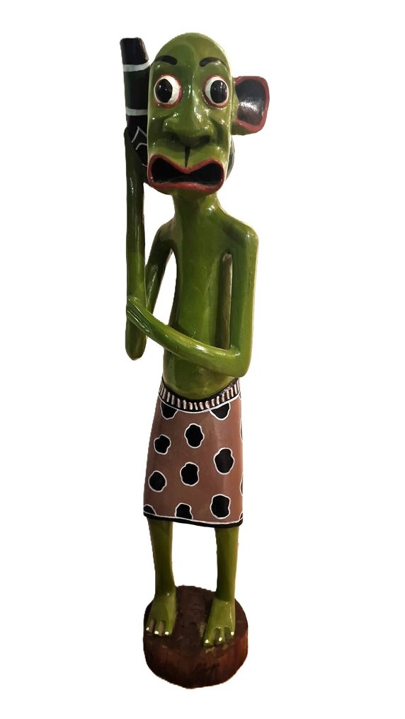Figura verde - 雕塑 - Makondé - 坦桑尼亚 #1.0