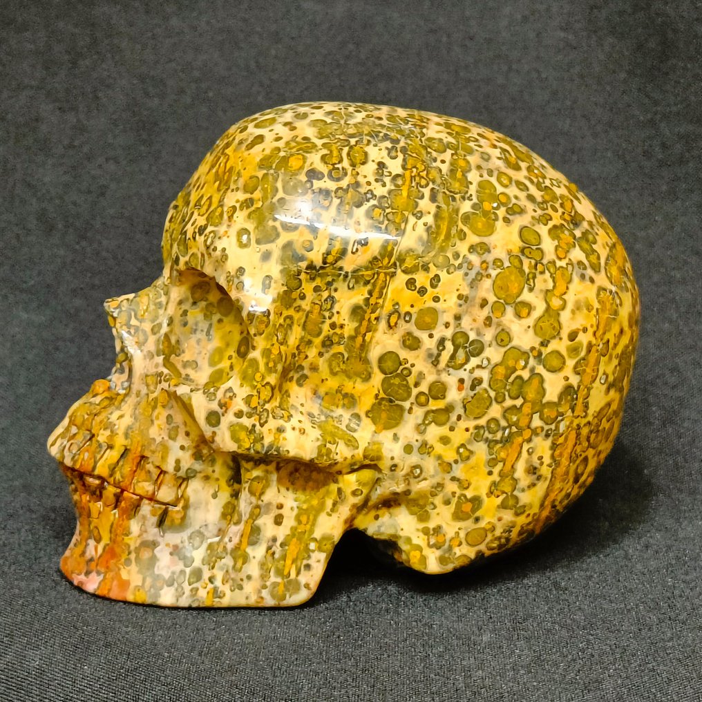 Handcrafted Human Skull in Crystal by Jasper Leopardo - (Superrealist Series) - Height: 128 mm - Width: 95 mm- 1200 g #1.0