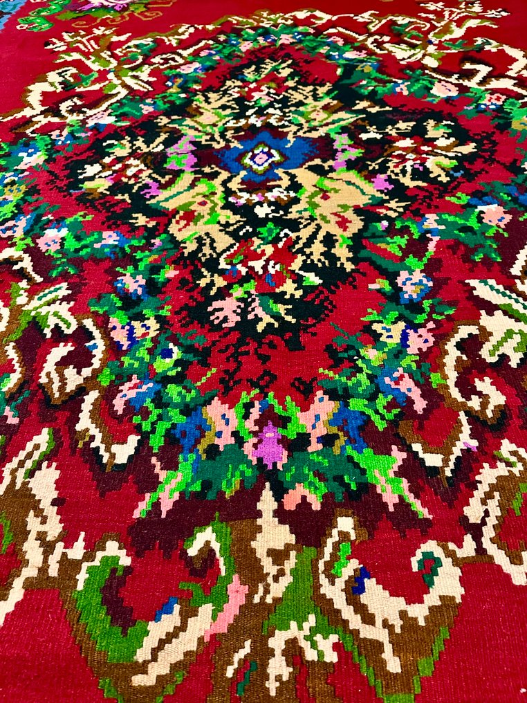 美丽的巴尔干地毯 - 凯利姆平织地毯 - 347 cm - 283 cm #1.0