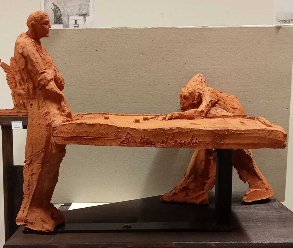 Danilo Cassano - Rzeźba, Batter d' occhio - 30 cm - Ceramika - 2023 #1.0