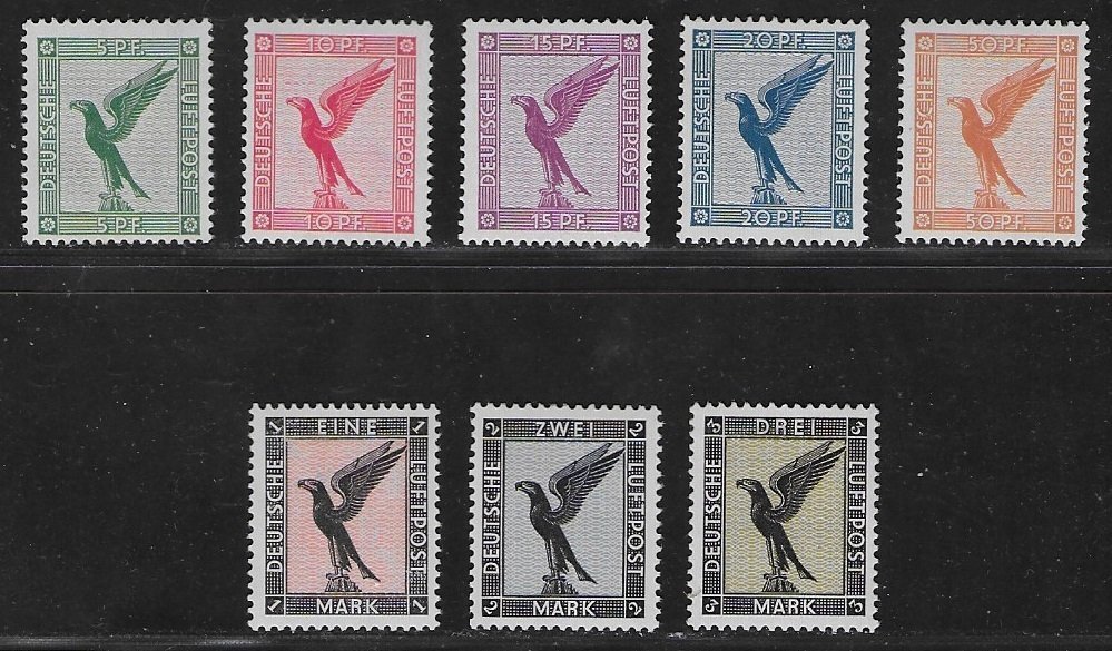 德意志帝国 1926 - Flugpost Adler - Michel 378 / 384 #1.0