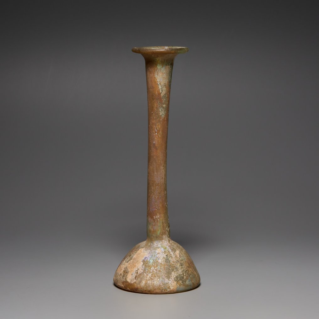 Roma antica Vetro Unguento. I secoli I - III d.C. Altezza 13,3 cm. Ex Sotheby's. #2.1