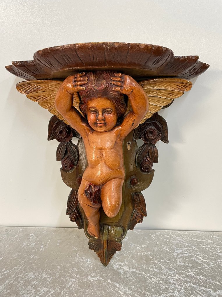 Αρχιτεκτονικό στολίδι - 1960-1970 - Console Engel - 40 cm #1.0