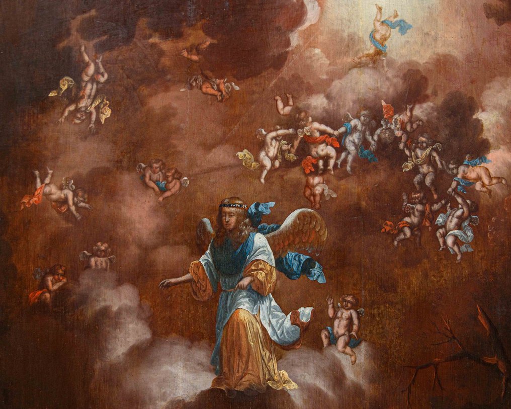 Scuola fiamminga (XVIII) - L'apparizione dell'angelo ai pastori #2.1