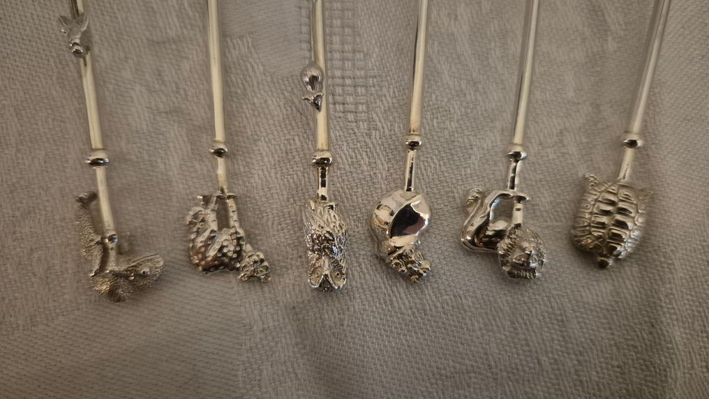 Κουτάλι καφέ (6) - Ασημί - Patrick Mavros Ασήμι #3.2